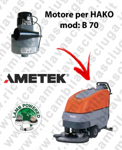 B 70 LAMB AMETEK vacuum motor for scrubber dryer HAKO