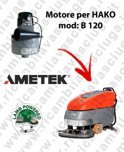 B 120 LAMB AMETEK vacuum motor for scrubber dryer HAKO