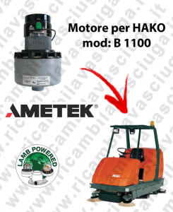 B 1100 LAMB AMETEK vacuum motor for scrubber dryer HAKO