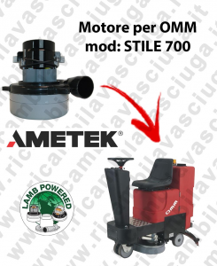 STILE 700 LAMB AMETEK vacuum motor for scrubber dryer OMM
