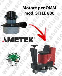 STILE 800 LAMB AMETEK vacuum motor for scrubber dryer OMM