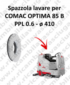 Cleaning Brush for scrubber dryer COMAC OPTIMA 85B Model: PPL 0.6  ⌀410