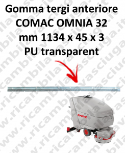 OMNIA 32 Front Squeegee rubber for squeegee COMAC