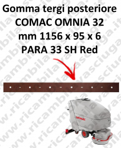 OMNIA 32 Back Squeegee rubber for squeegee COMAC