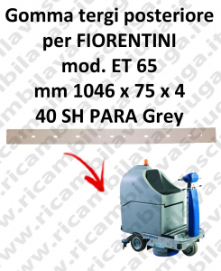 ET 65 Back Squeegee rubberfor FIORENTINI squeegee