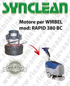 RAPID 380 BC Vacuum motor Synclean for scrubber dryer WIRBEL
