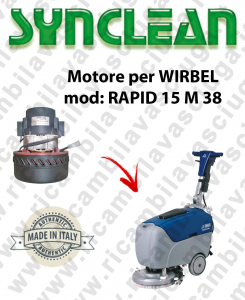 RAPID 15 M 38 Vacuum motor Synclean for scrubber dryer WIRBEL