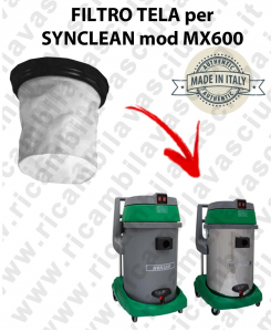  Canvas filter for vacuum cleaner SYNCLEAN Model MX 600