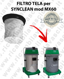  Canvas filter for vacuum cleaner SYNCLEAN Model MX 60