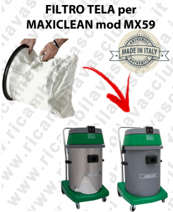 NYLON filter bag cod: 3001220 for vacuum cleaner MAXICLEAN model MX59