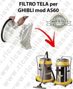 NYLON filter bag cod: 3001220 for vacuum cleaner GHIBLI model AS60