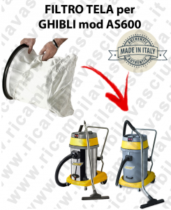NYLON filter bag cod: 3001220 for vacuum cleaner GHIBLI model AS600
