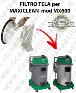 NYLON filter bag cod: 3001220 for vacuum cleaner MAXICLEAN model MX600
