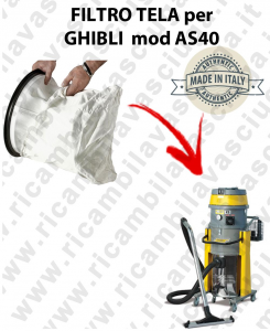 NYLON filter bag cod: 3001220 for vacuum cleaner GHIBLI model AS40