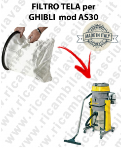 NYLON filter bag cod: 3001220 for vacuum cleaner GHIBLI model AS30