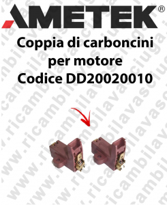 Coupled carbon brush motor for Ametek Vacuum Motor Cod: DD20020010