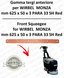 MONZA 385 B Front Squeegee rubber for scrubber dryer  WIRBEL