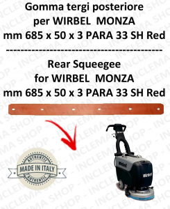 MONZA 385 B squeegee rubber back for scrubber dryer  WIRBEL