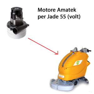 Jade 55 24 volt. Motore de aspiración para fregadora Adiatek