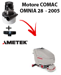 OMNIA 28 - 2005 VERSION Motore de aspiración Ametek para fregadora Comac