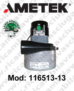 Motore de aspiración 116513-13 LAMB AMETEK para fregadora