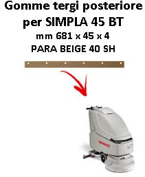 SIMPLA 45 BT goma de secado trasero Comac