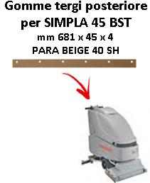 SIMPLA 45 BST goma de secado trasero Comac