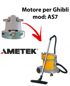 AS7  Motore de aspiración AMETEK ITALIA para aspiradora GHIBLI