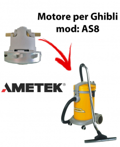 AS8  Motore de aspiración AMETEK para aspiradora GHIBLI