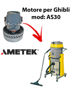 AS30  Motore de aspiración AMETEK para aspiradora y aspiradora húmeda GHIBLI