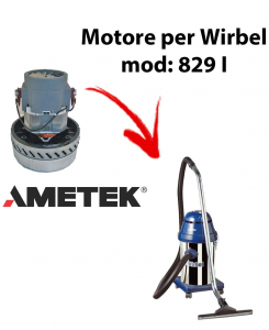 829 I Motore de aspiración AMETEK para aspiradora y aspiradora húmeda WIRBEL