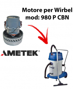 980 P CBN Motore de aspiración AMETEK para aspiradora y aspiradora húmeda WIRBEL