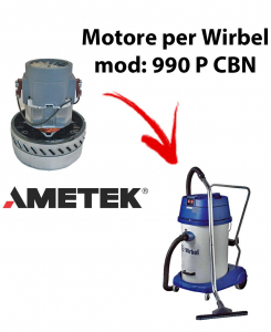 990 P CBN Motore de aspiración AMETEK para aspiradora y aspiradora húmeda WIRBEL