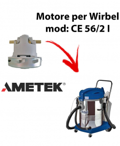 CE 56/2 I  Motore de aspiración AMETEK para aspiradora WIRBEL