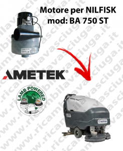 BA 750 ST Motore de aspiración LAMB AMETEK para fregadora NILFISK