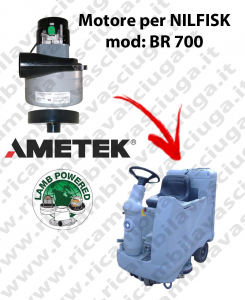BR 700  Motore de aspiración LAMB AMETEK para fregadora NILFISK