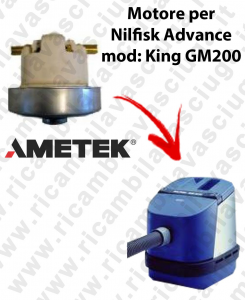 KING GM 200  Motore de aspiración AMETEK  para aspiradora Nilfisk Advance