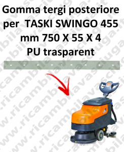 SWINGO 455  goma de secado trasero para TASKI repuestos fregadoras squeegee