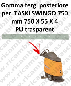 SWINGO 750  goma de secado trasero para TASKI repuestos fregadoras squeegee