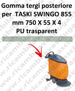 SWINGO 855  goma de secado trasero para TASKI repuestos fregadoras squeegee