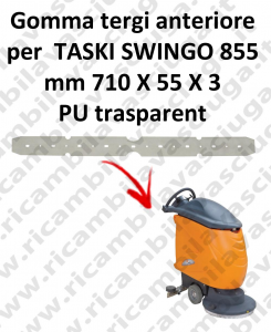 SWINGO 855  goma de secado delantera para TASKI repuestos fregadoras squeegee