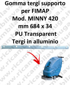 MINNY 420  goma de secado soporte para FIMAP repuestos fregadoras squeegee