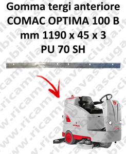 OPTIMA 100B goma de secado delantera para escobilla de goma COMAC