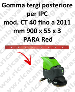 CT 40 fino a 2011 goma de secado trasero para fregadora y fregadoras IPC