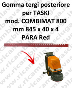COMBIMAT 800 goma de secado fregadora trasero para TASKI