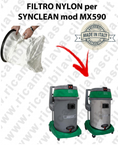 SACCO  Filtro de Nylon cod: 3001220 para aspiradora MAXICLEAN Model MX590 BY SYNCLEAN
