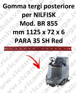 goma de secado trasero para fregadora NILFISK Model BR 855