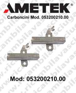 COPPIA di Carboncini motor de aspiración para motori Ametek  Cod: 053200210.00