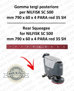 SC 500 goma de secado trasero para fregadora NILFISK