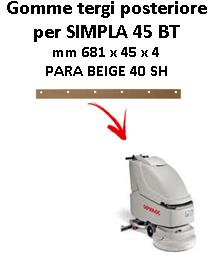 SIMPLA 45 BT Hinten sauglippen für scheuersaugmaschinen COMAC